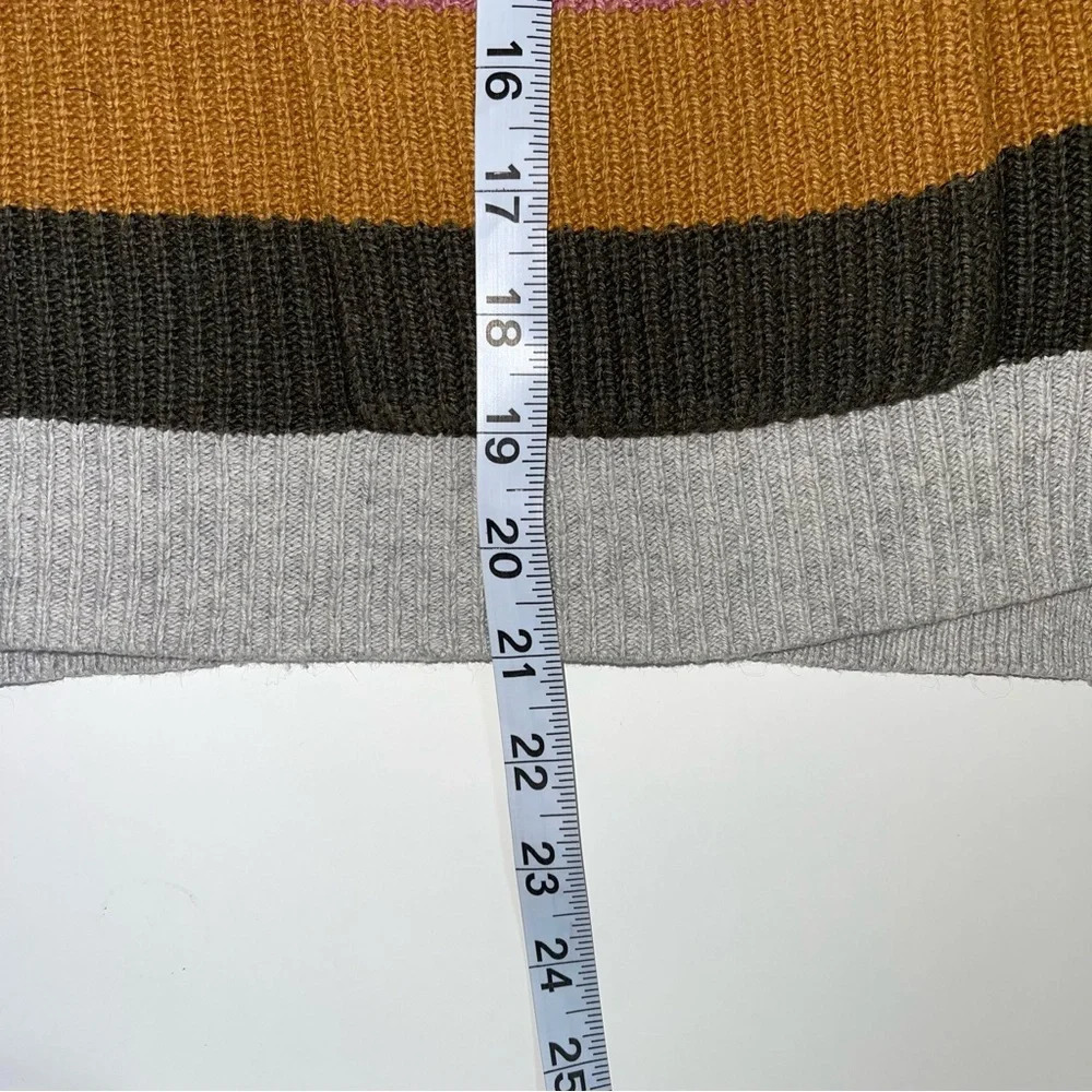Madewell Patch Pocket Pullover Sweater in Multi Walton Stripe XXsmall Women’s - Picture 8 of 11